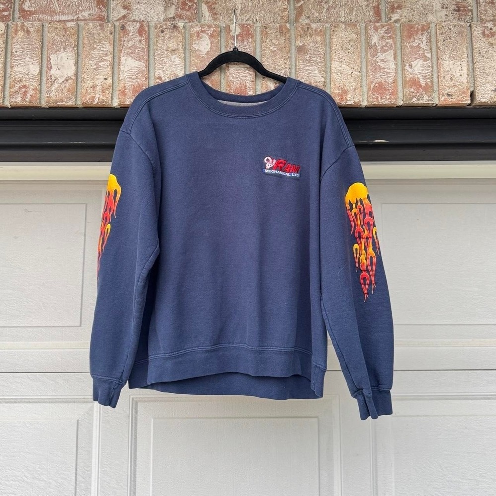 GILDAN "RAM MECHANICAL" FLAME SLEEVE SWEATSHIRT